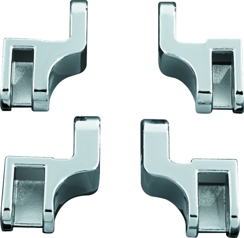 Kuryakyn 7528 Driver Floorboard Relocation Brackets For FLST Models Chrome