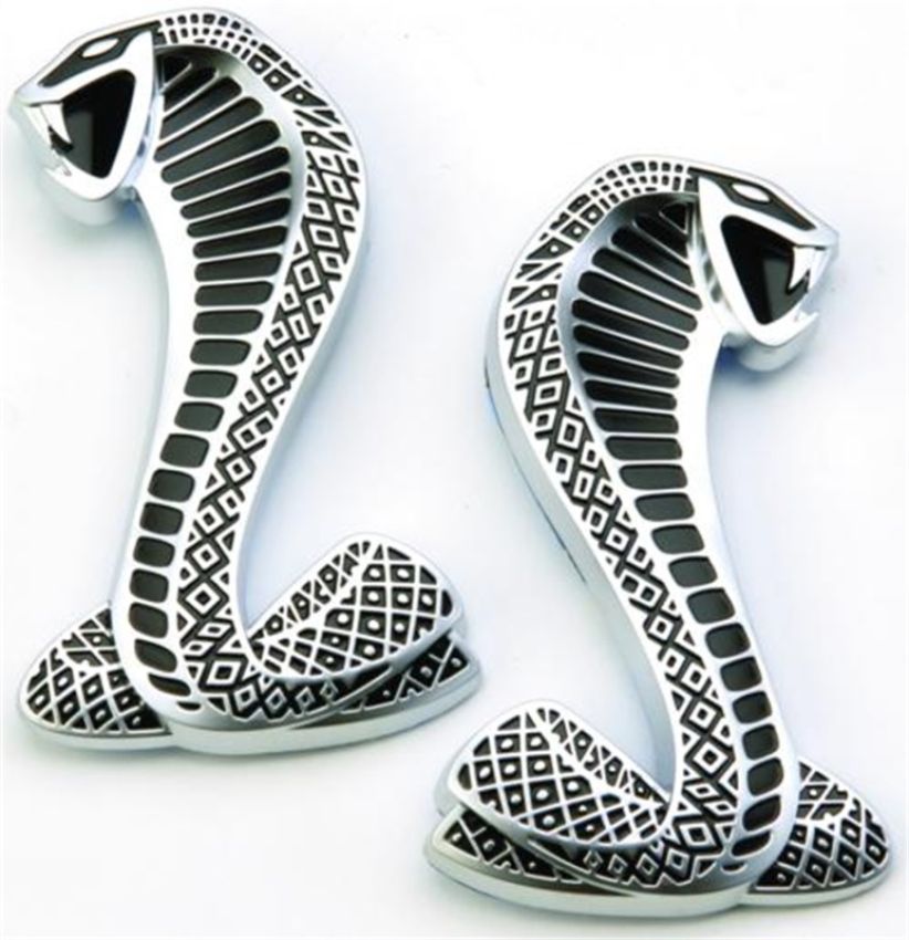 Ford Racing M-1447-C 2007-2014 Mustang Shelby SVT 'Cobra' Snake Fender Emblems