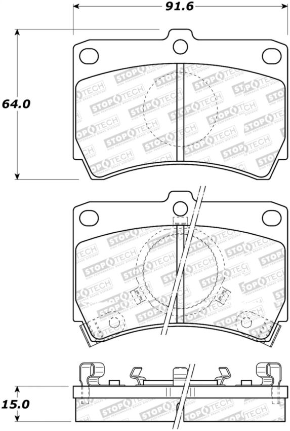 Stoptech 308.03190 Street Brake Pads