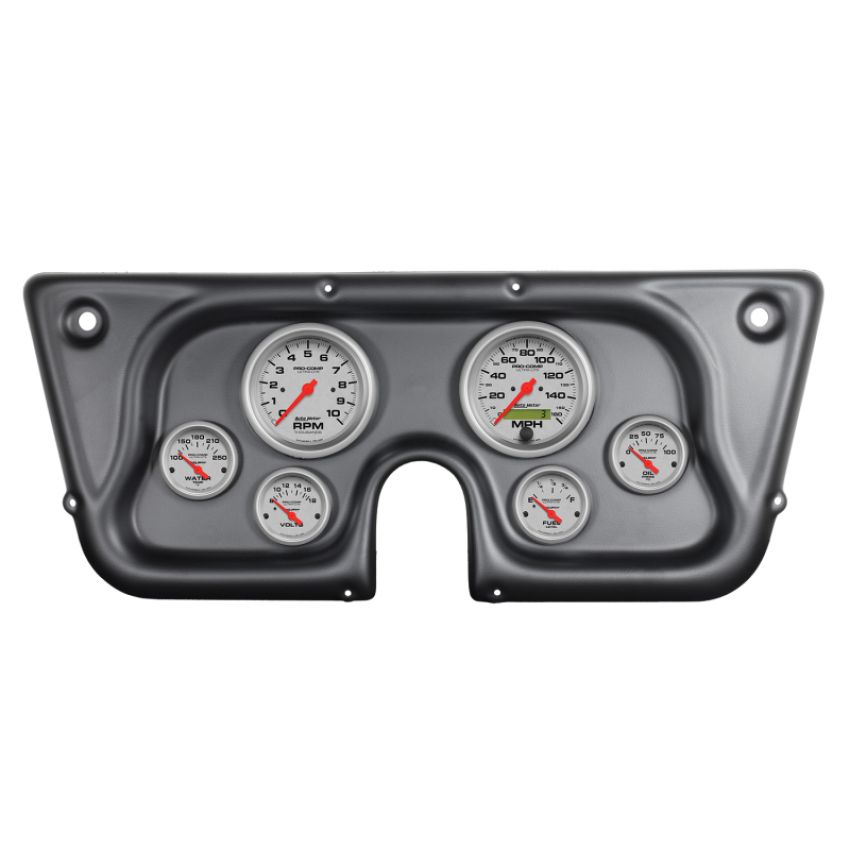 AutoMeter 7032-UL DIR FIT DSH KT, CHEVY TRK C/K/K5/SUBRBN 67-72, TACH/MPH/FUEL/OILP/WTMP/VOLT, UL