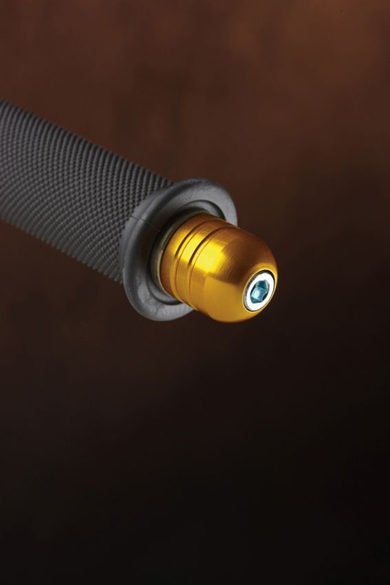 Renthal E189 End Plugs Grip - Gold