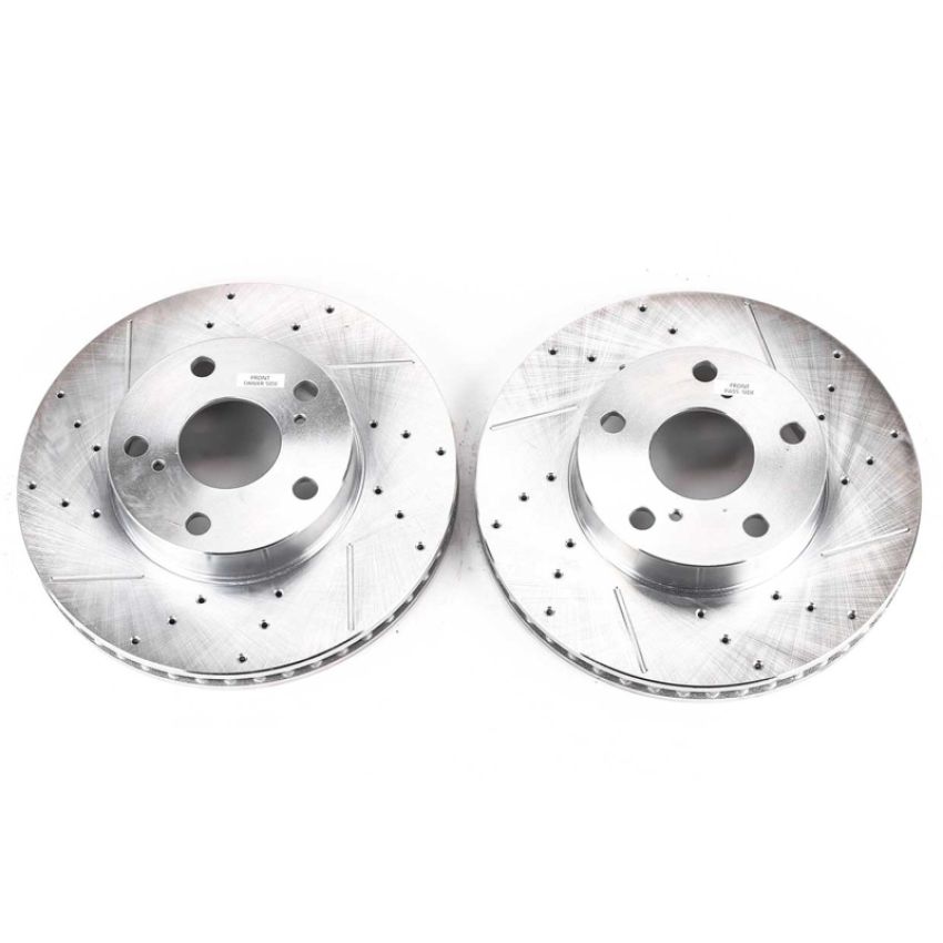 PowerStop JBR1120XPR PowerStop Evolution Performance Drilled, Slotted & Plated Brake Rotor Pair