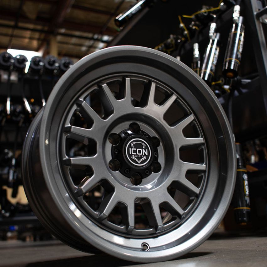 ICON 8217859057GM Anza 17x8.5 / 6x5.5 / 25mm Offset / 5.75in BS - Gun Metal Wheel