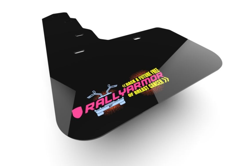 Rally Armor MF12-BCE24-BLK-PK Universal Black Mud Flap BCE Logo