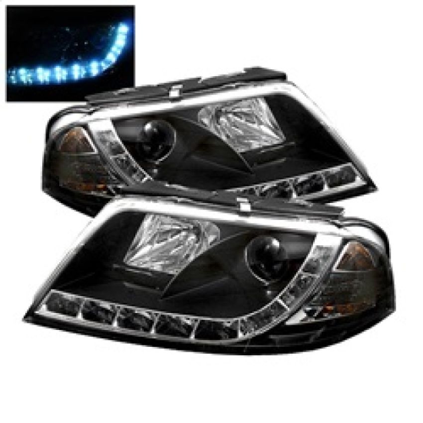 SPYDER 5012302 Projector Headlights - DRL - Black