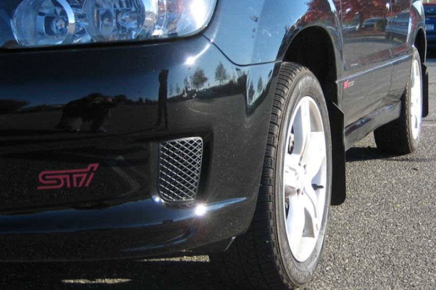 Rally Armor MF5-BAS-BLK Black Mud Flap/Black Logo