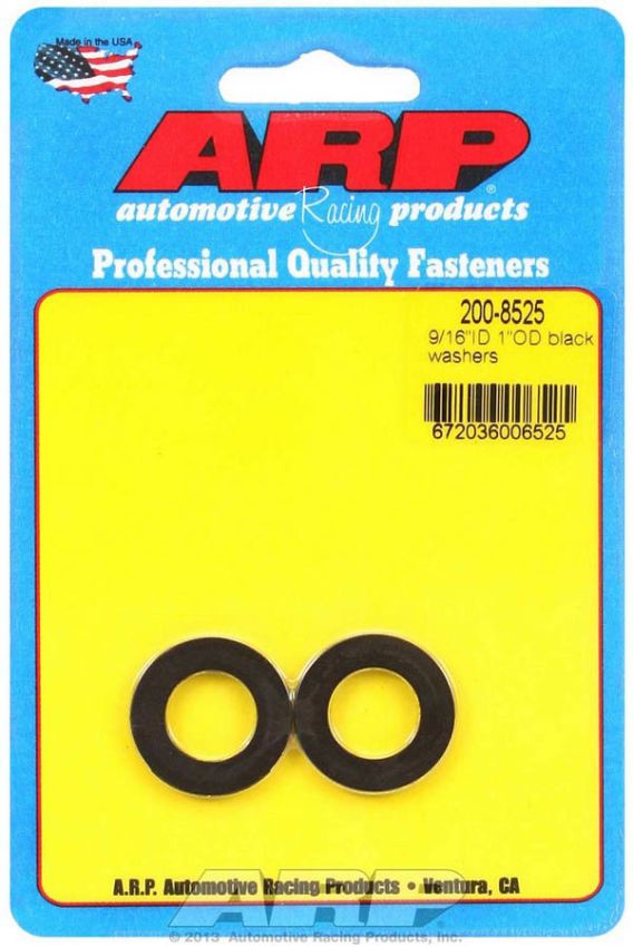 ARP ARP200-8525 Black Washer - 9/16 ID x 1 OD 2pk