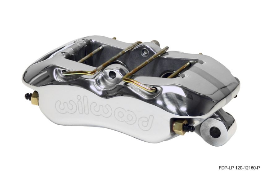 Wilwood 120-12160-P Caliper-Dynapro Low-Profile 5.25in Mount - Pol 1.12in Pistons .81in Disc
