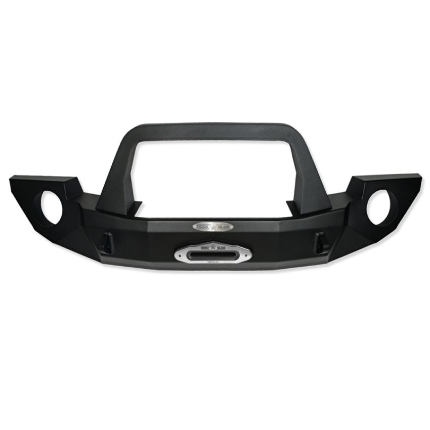 Rock Slide Engineering FB-F-100-JK Rock Slide 07-18 Jeep JK 2-4 Door Rigid Full Front Bumper / Complete With Winch Plate