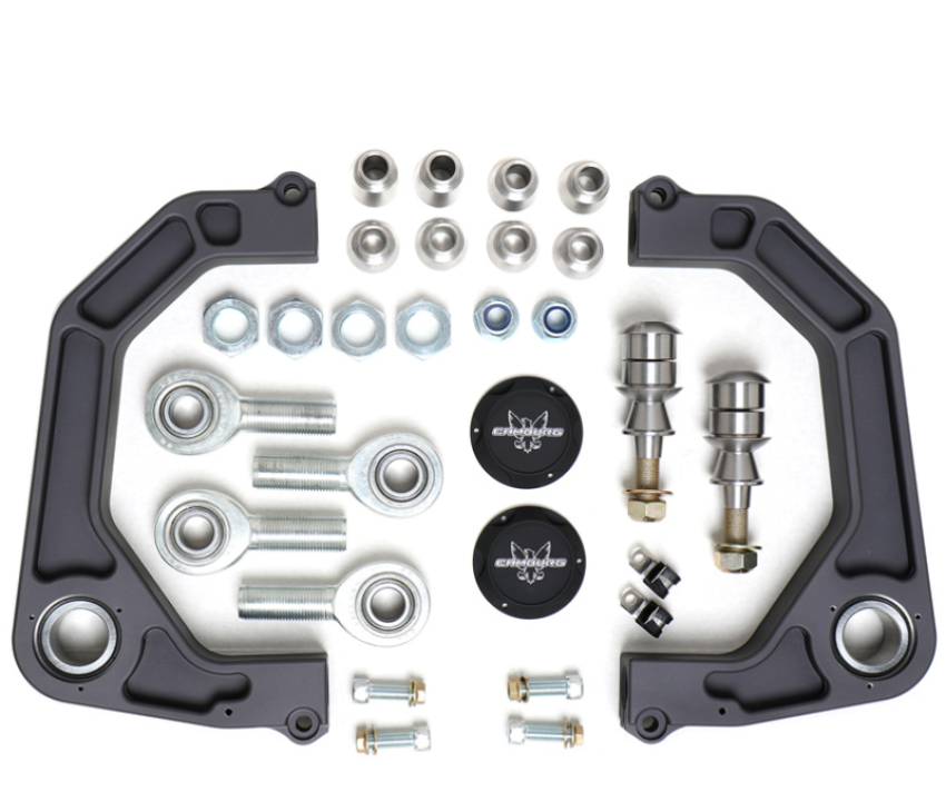 Camburg CAM-110250-GRY Ford Ranger 2WD/4WD 19-23 KINETIK V2 Performance Billet Uniball Upper Arms