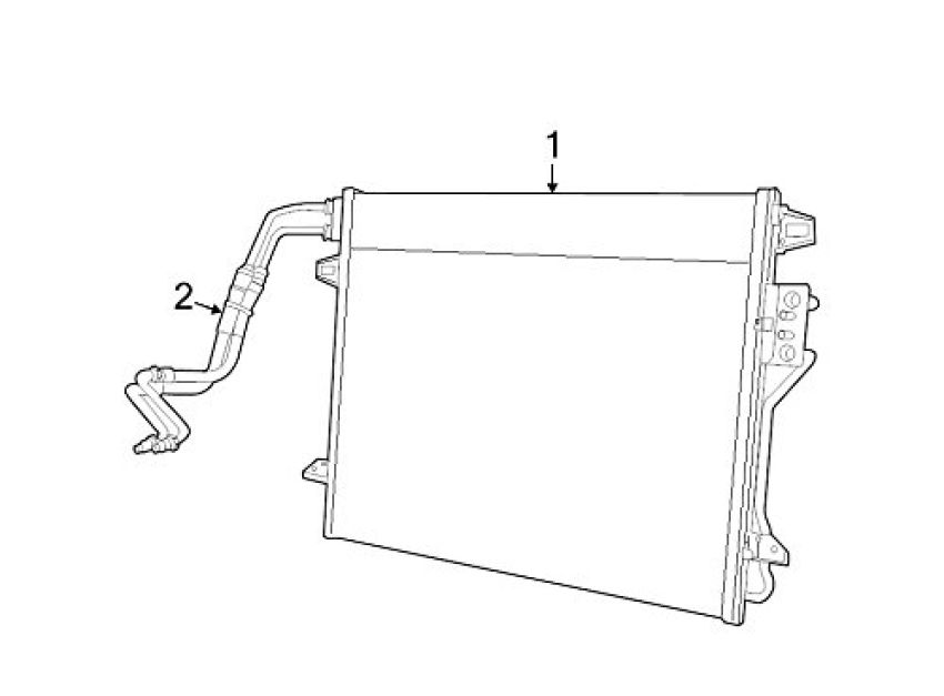 Mopar 05005204AG HOSE AND TUBE, Oil Cooler Pressure and Return