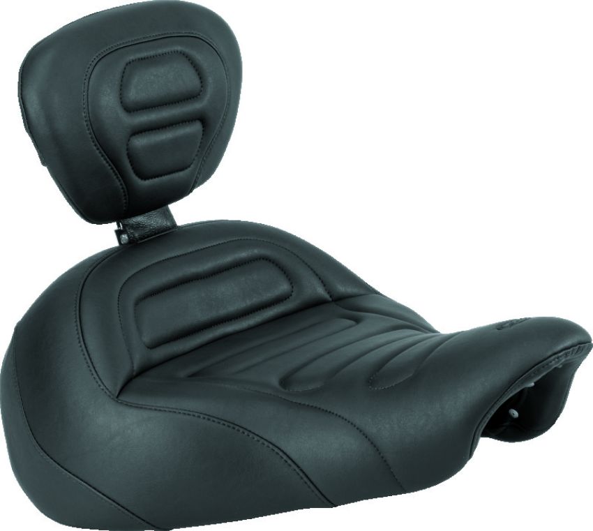 Mustang Motorcycle 79683 Mustang 13-17 Harley Softail Breakout Standard Touring Solo Seat - Black