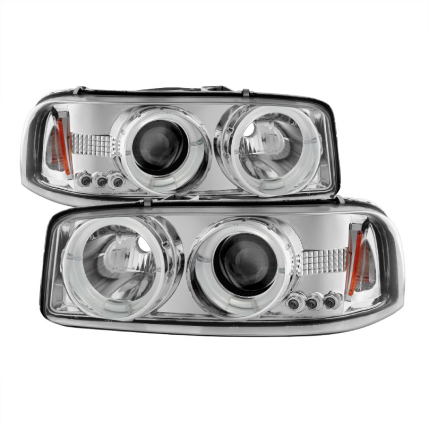 SPYDER 5009364 Projector Headlights - LED Halo - Chrome