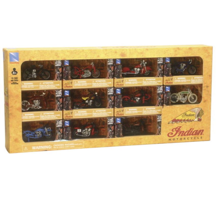 New Ray Toys SS-06065 Indian Bike Collection Set - 11 pieces