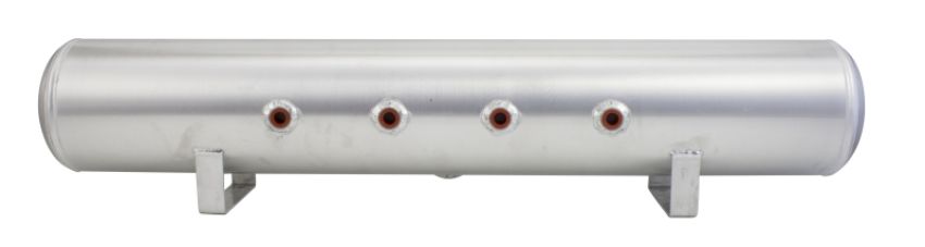Air Lift 11956 5 Gal Alum Air Tank - (4) 3/8in Face Ports & 1/4in Drain Port - 36in L X 6in D