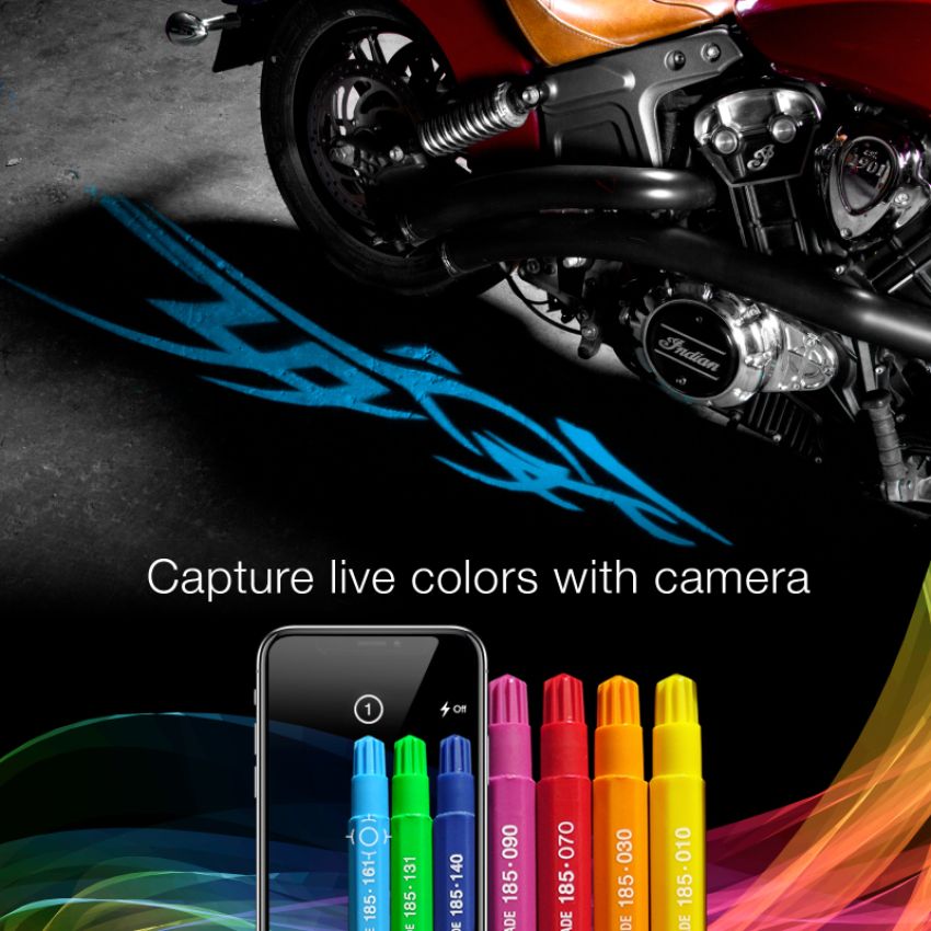XKGLOW XK-CFX-ADV-TATOO XK Glow Curb FX Bluetooth XKchrome App Waterproof LED Projector Welcome Light Tatoo Style 4pc