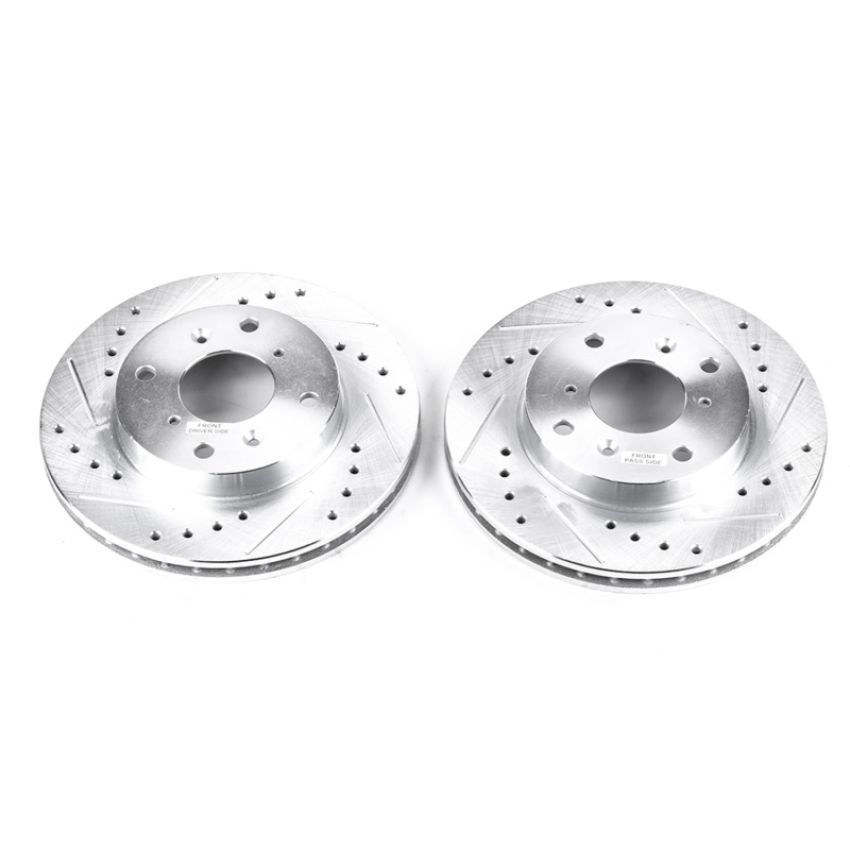 PowerStop JBR797XPR PowerStop Evolution Performance Drilled, Slotted & Plated Brake Rotor Pair