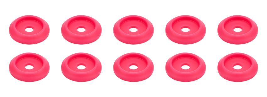 ALLSTAR PERFORMANCE ALL18851 Body Bolt Washer Plastic Pink 10pk