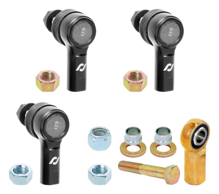 RockJock RJ-527001-101 JL/JT Front Adjustable Sway Bar End Link Rod End Pack Sealed Style
