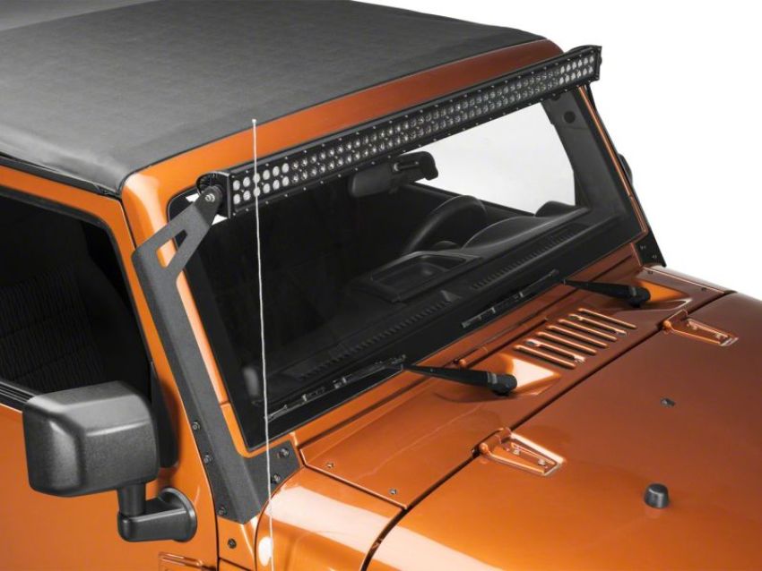 Raxiom J106743 07-18 Jeep Wrangler JK 50-In LED Light Bar Windshield Mount
