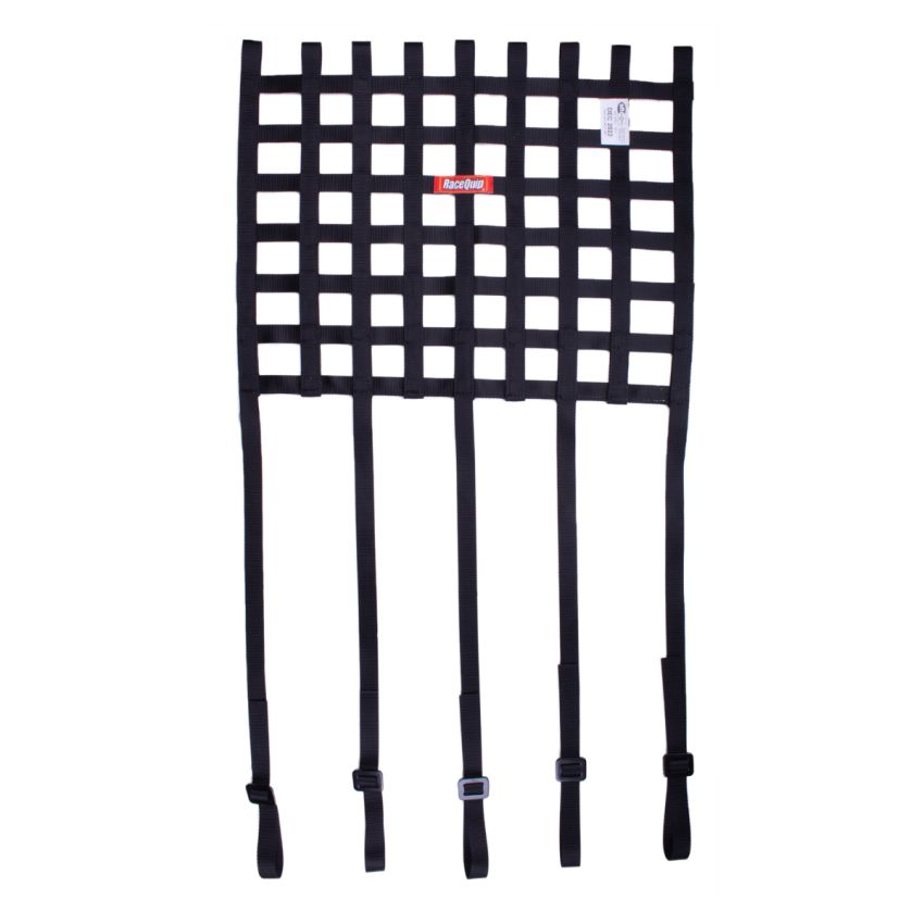 RACEQUIP RQP825005 Window Net 18inx24in w/ Strap Mounts SFI