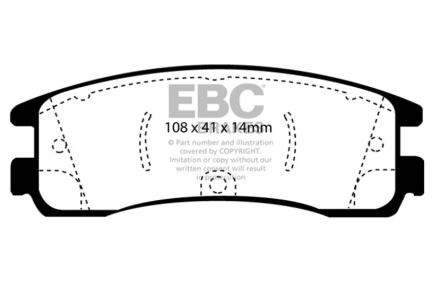 EBC Brakes DP21122 Greenstuff 2000 Series Sport Brake Pads