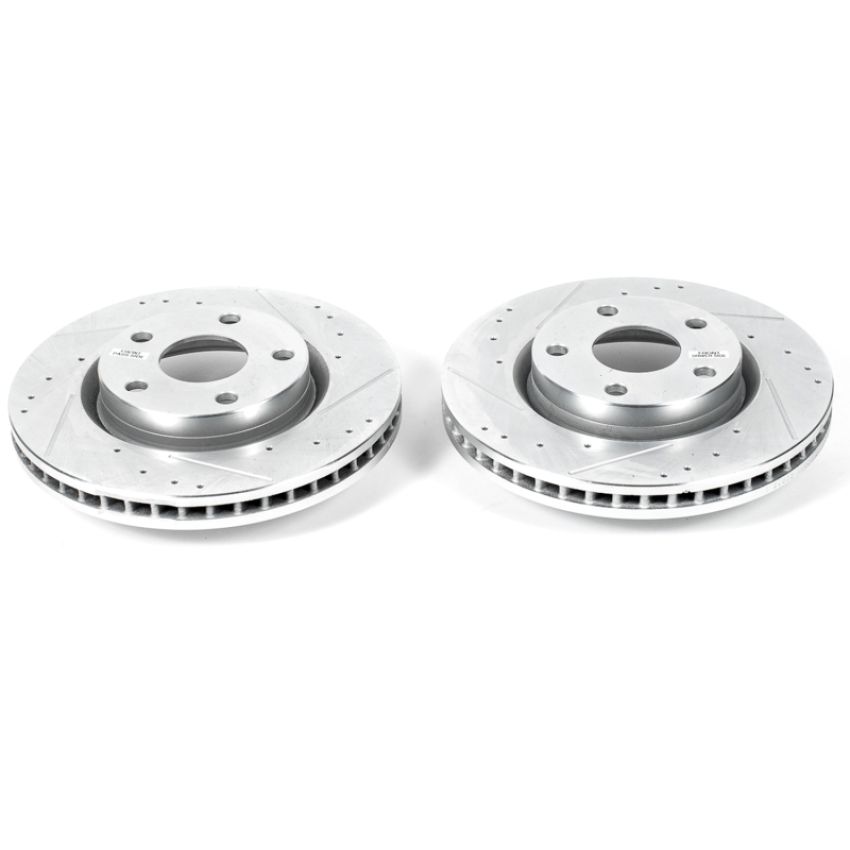 PowerStop AR82136XPR PowerStop Evolution Performance Drilled, Slotted & Plated Brake Rotor Pair