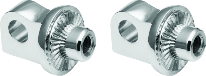 Kuryakyn 6774 Adj Stop Splined Peg Adapter Chrome