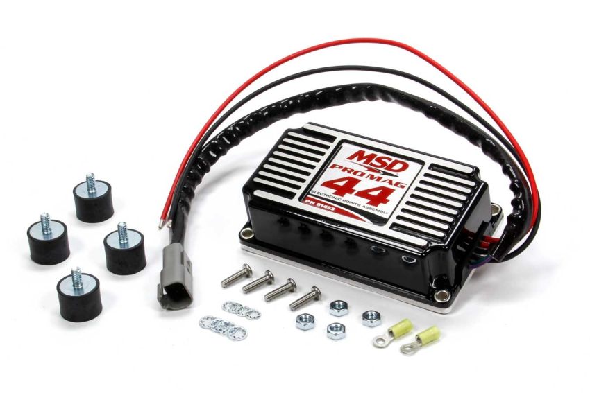 MSD IGNITION MSD81453 Electronic Points Box - Pro Mag 44 Amp Black