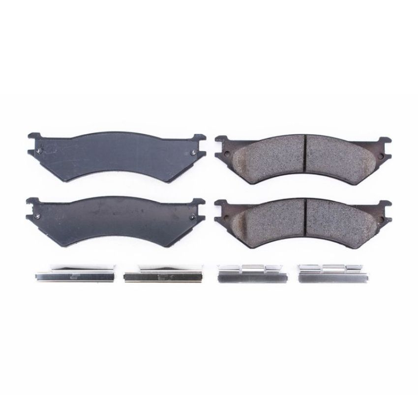 PowerStop 17-802 PowerStop - Z17 Low-Dust Ceramic Brake Pads with Hardware