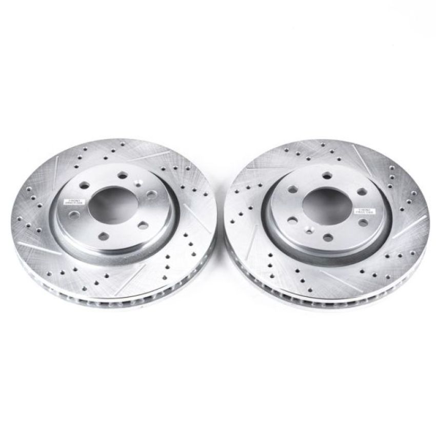 PowerStop AR8661XPR PowerStop Evolution Performance Drilled, Slotted & Plated Brake Rotor Pair