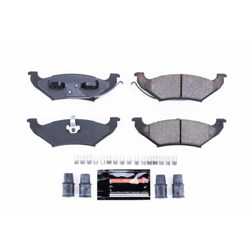 PowerStop Z23-715 PowerStop - Z23 Daily Driver Carbon-Fiber Ceramic Brake Pads with Hardware Kit