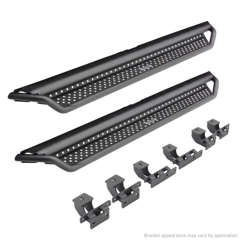 Go Rhino D14435T 22-24 Toyota Tundra Double-Cab Dominator Xtreme D1 SideSteps (incl. Brackets) - Black