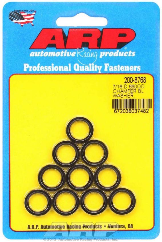 ARP ARP200-8768 Black Washers - 7/16 ID x .660 OD (10)