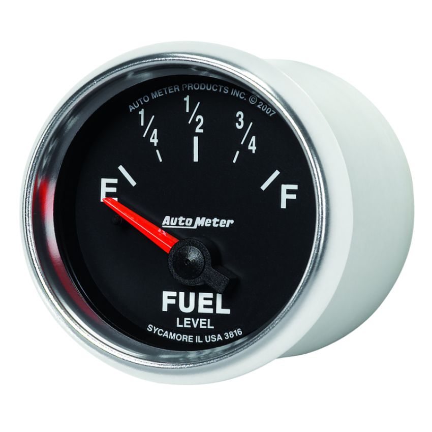 AutoMeter 3816 GAUGE, FUEL LEVEL, 2 1/16