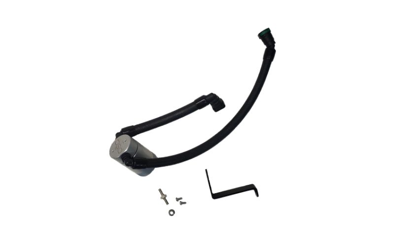 J&L 3092P-C J&L 2024-2025 Ford Mustang GT w/ Whipple Supercharger Oil Separator 3.0 PCV Side - Clear Anodize