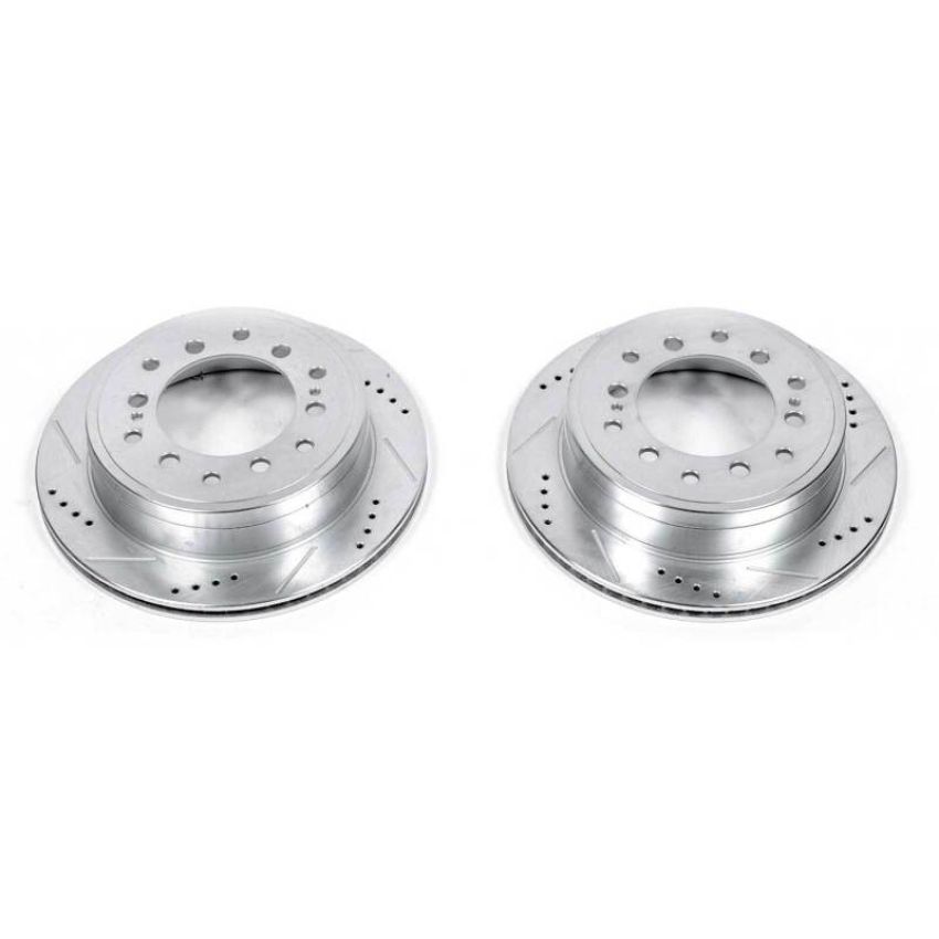 PowerStop JBR1396XPR PowerStop Evolution Performance Drilled, Slotted & Plated Brake Rotor Pair