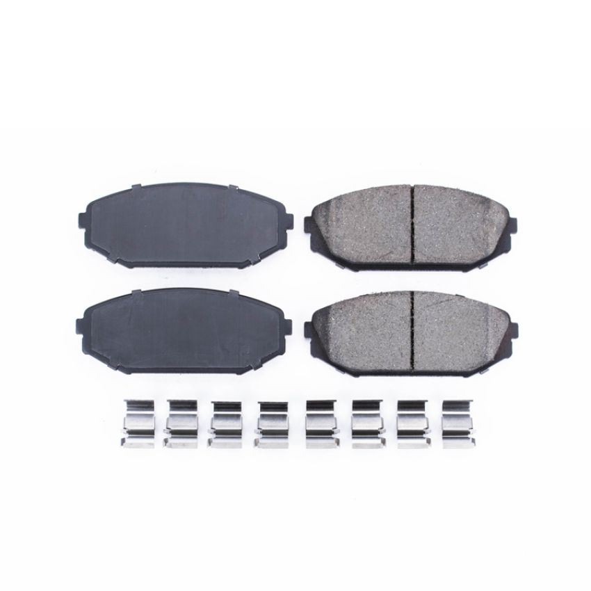 PowerStop 17-793 PowerStop - Z17 Low-Dust Ceramic Brake Pads with Hardware