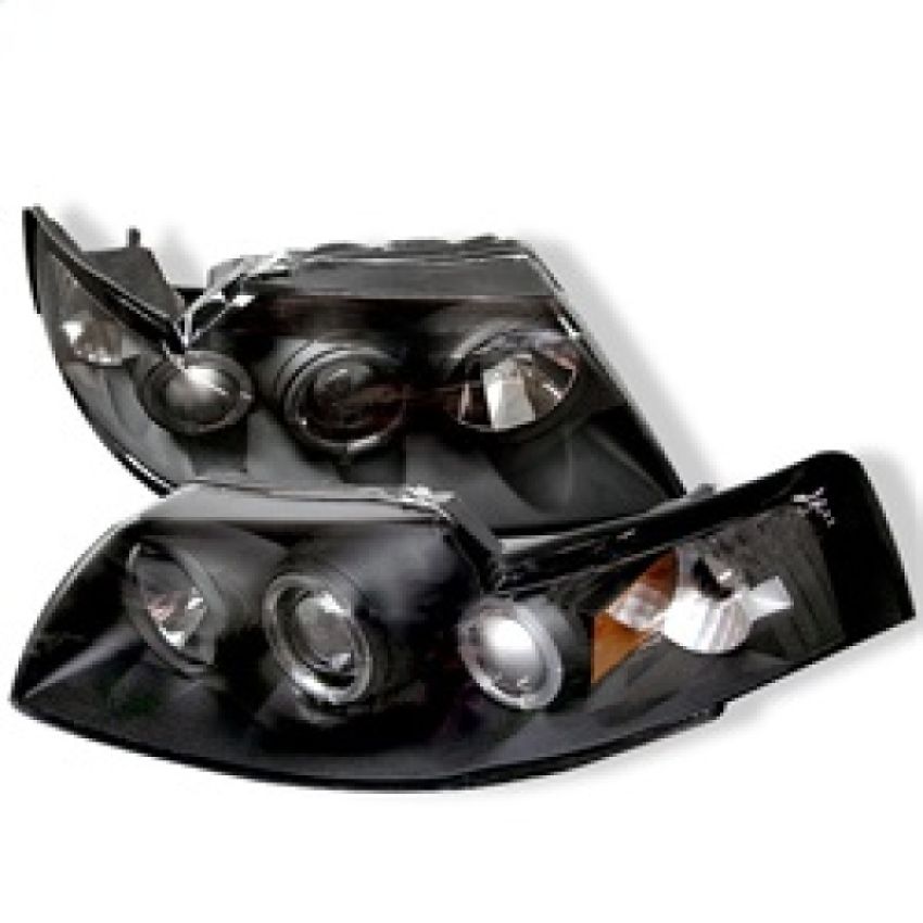 SPYDER 5010445 Projector Headlights - LED Halo - Black