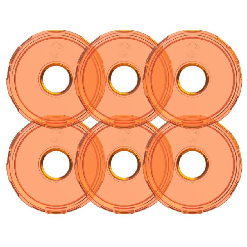 KC HiLiTES 4412 KC Cyclone 2.0 LED - Replacement Lens - Amber - 6-PK