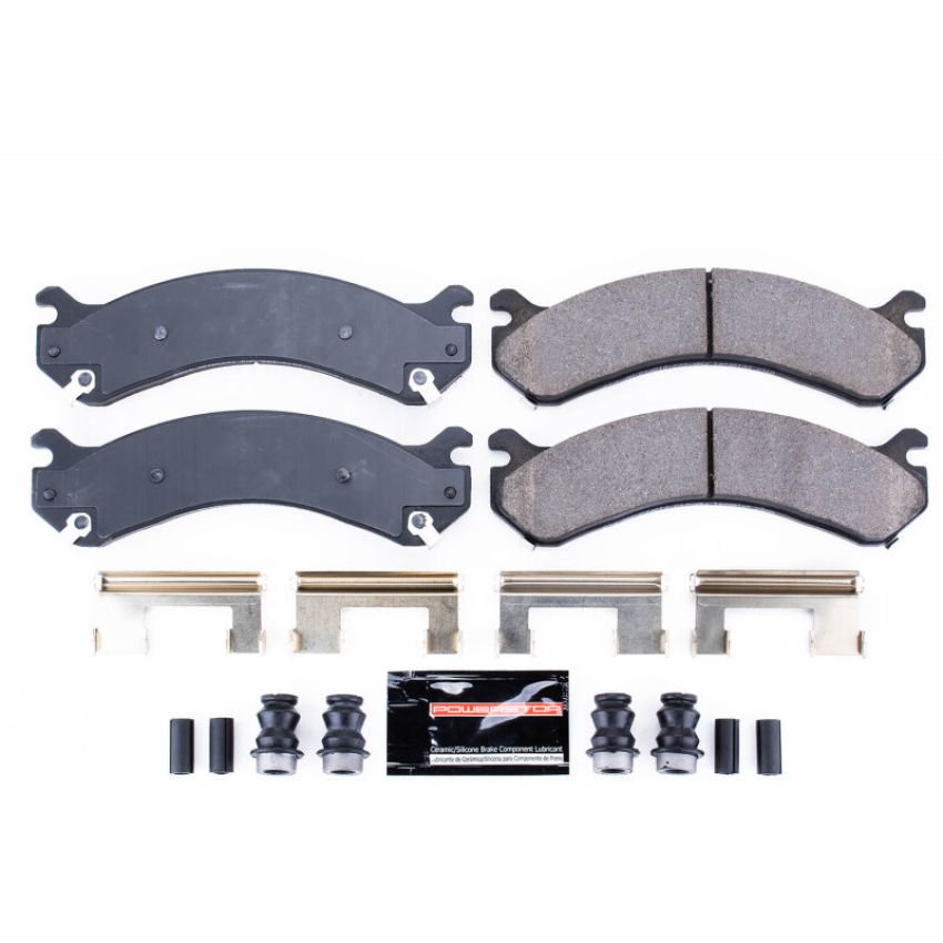 PowerStop Z23-909 PowerStop - Z23 Daily Driver Carbon-Fiber Ceramic Brake Pads with Hardware Kit