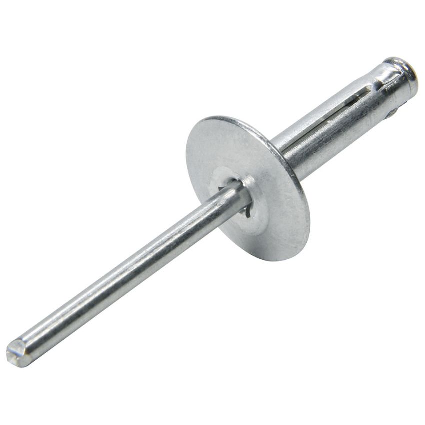 ALLSTAR PERFORMANCE ALL18060 Lg Hd Rivet 250Pk Silver Flange Type Alum Mandrel