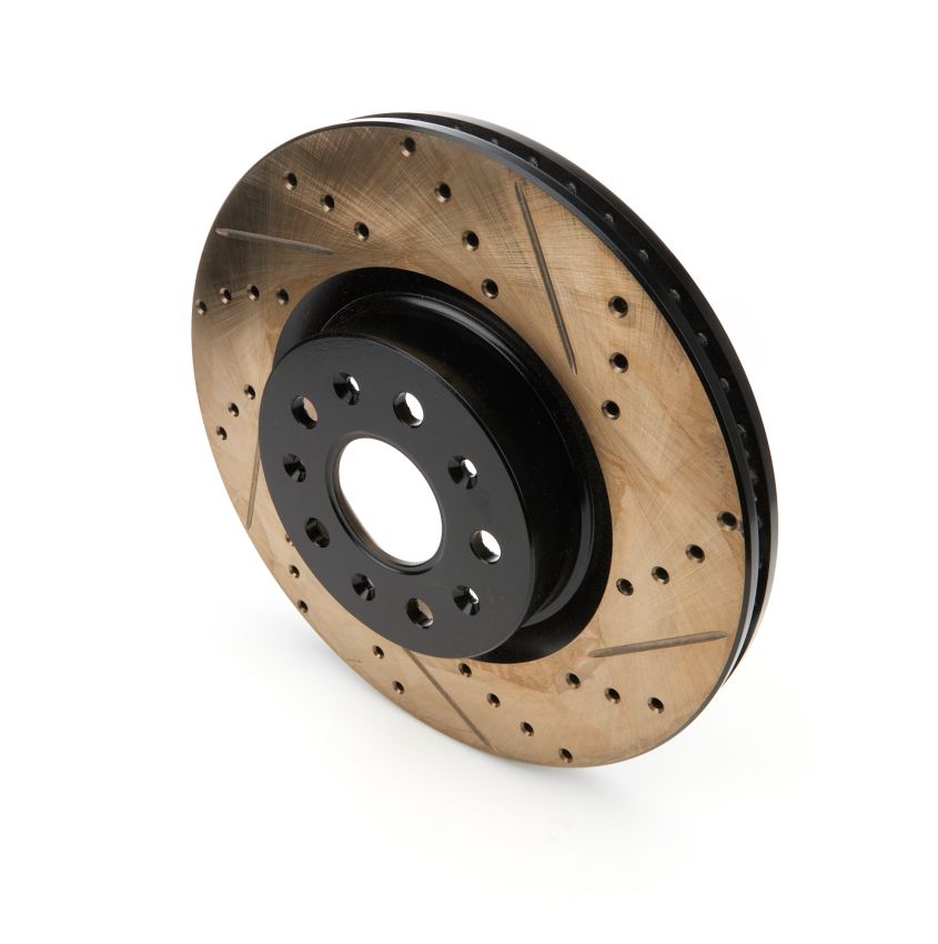 StopTech 2012+ Chevrolet Camaro SS Brembo 4 Piston J6G Sport Slotted & Drilled Left Rotor