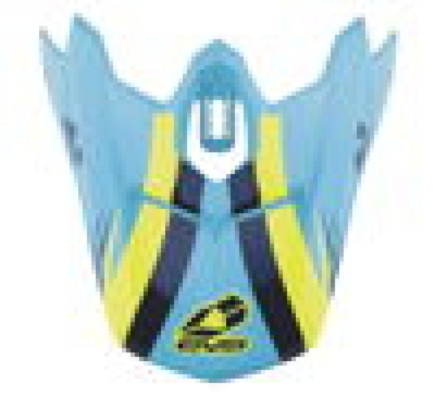 EVS H16T3W-VSBUHVY T3 Works Visor - Blue/Hivis/Yel
