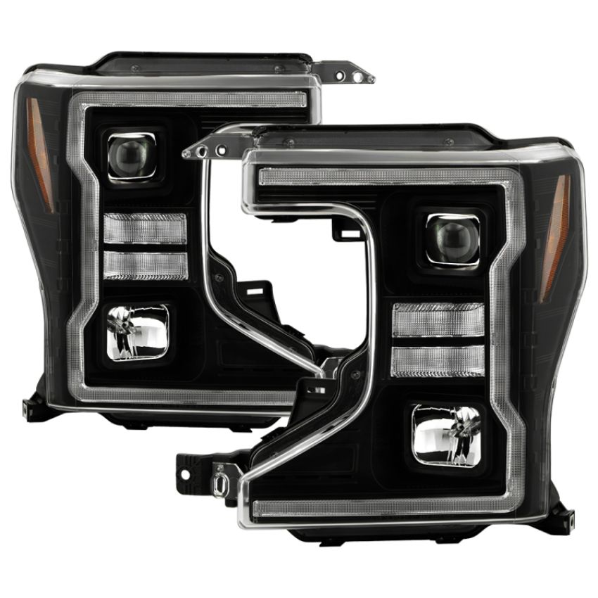 SPYDER 5088628 Projector Headlights - Sequential LED Turn Signal Lights - Black