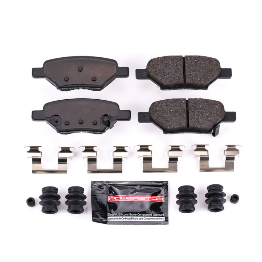 PowerStop Z23-1033 PowerStop - Z23 Daily Driver Carbon-Fiber Ceramic Brake Pads with Hardware Kit