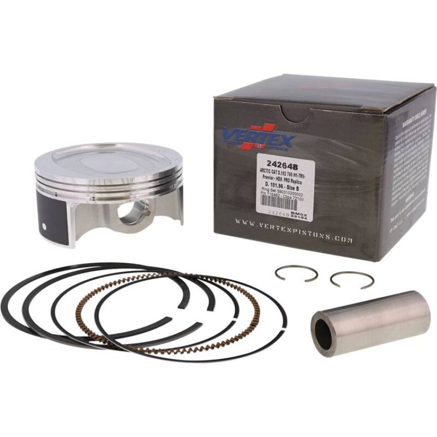 Vertex Pistons 24264B Vertex Piston 08-11 Arctic Cat 700 H1 EFI 700cc Forged Replica Piston Kit
