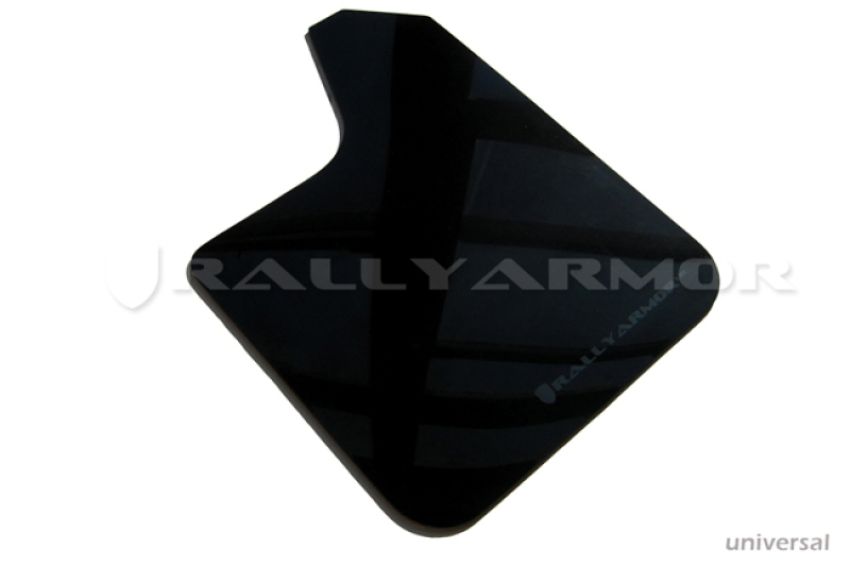 Rally Armor MF12-UR-BLK/GRY Black Mud Flap/Grey Logo