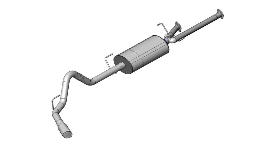 CORSA Performance 24916 Corsa 2011-2021 -14 Toyota Tundra Double Cab/Crew Max 5.7L V8 Polished Sport Cat-Back Exhaust