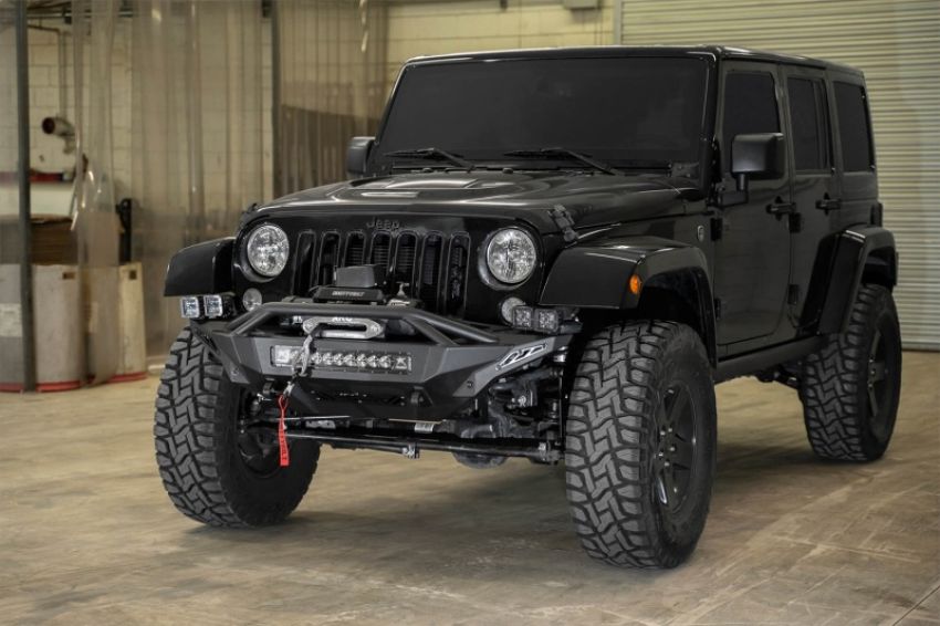 Addictive Desert Designs F951232080103 07-18 Jeep Wrangler JK Stealth Fighter Front Bumper w/ Winch Mount